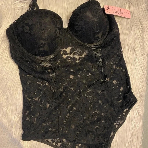 🆕 Jezebel Black Lace One Piece - Picture 6 of 13